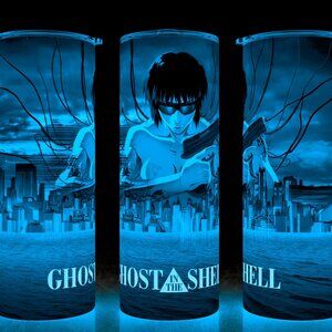 Glow in the Dark Ghost in the Shell Anime Cup Mug Tumbler 20oz